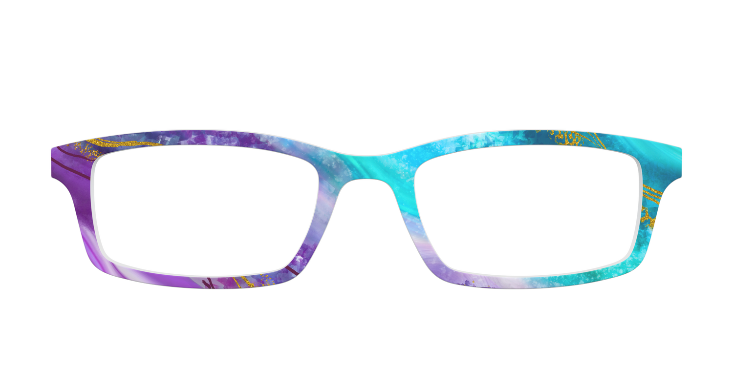 The Turquoise Crystal - Front Top Image - Pair Eyewear