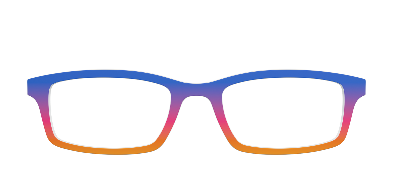The Twilight to Sunrise Gradient - Front Top Image - Pair Eyewear