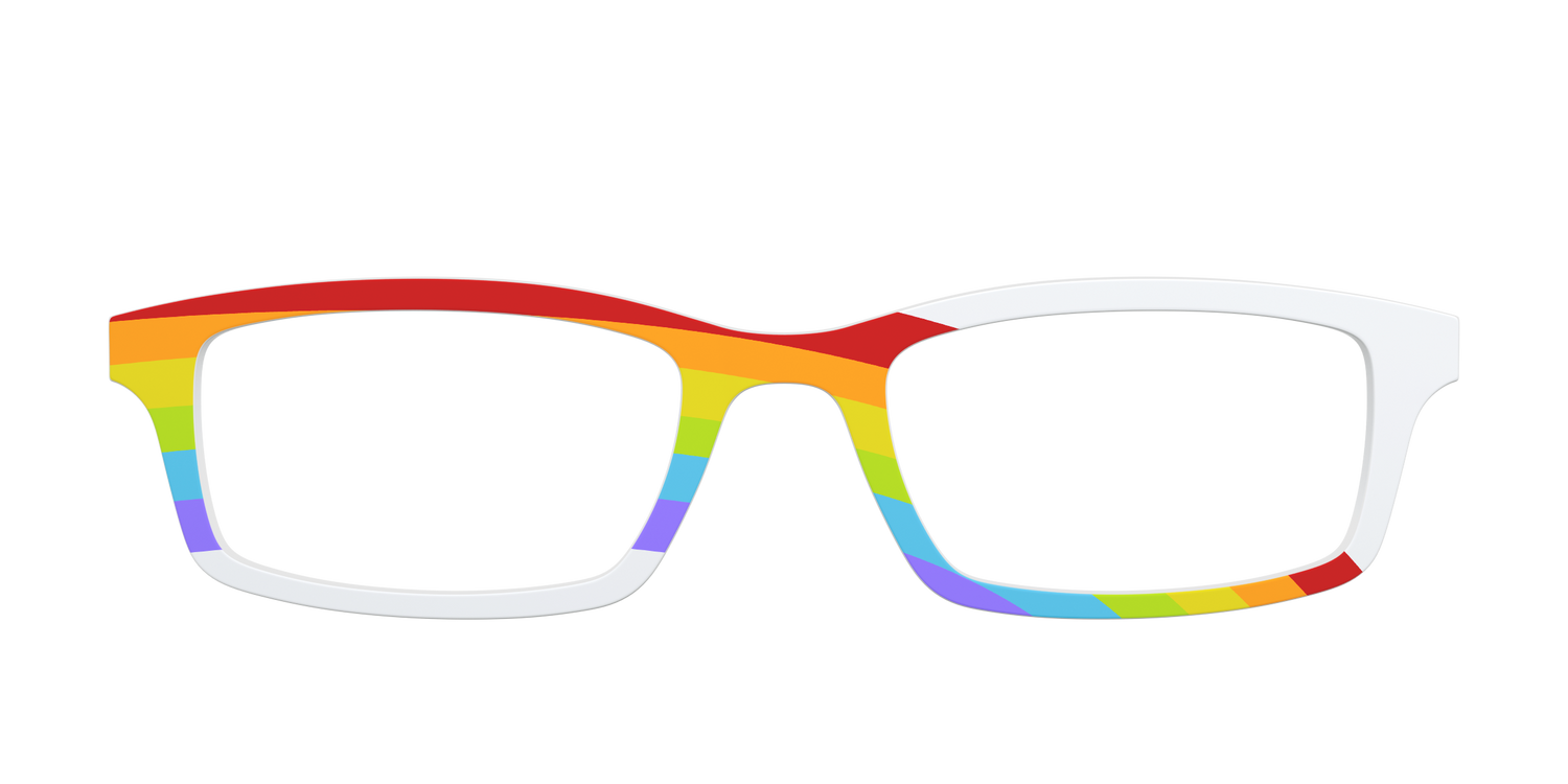 The White Rainbow - Front Top Image - Pair Eyewear
