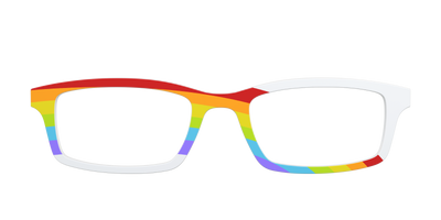 The White Rainbow - Front Top Thumbnail - Pair Eyewear