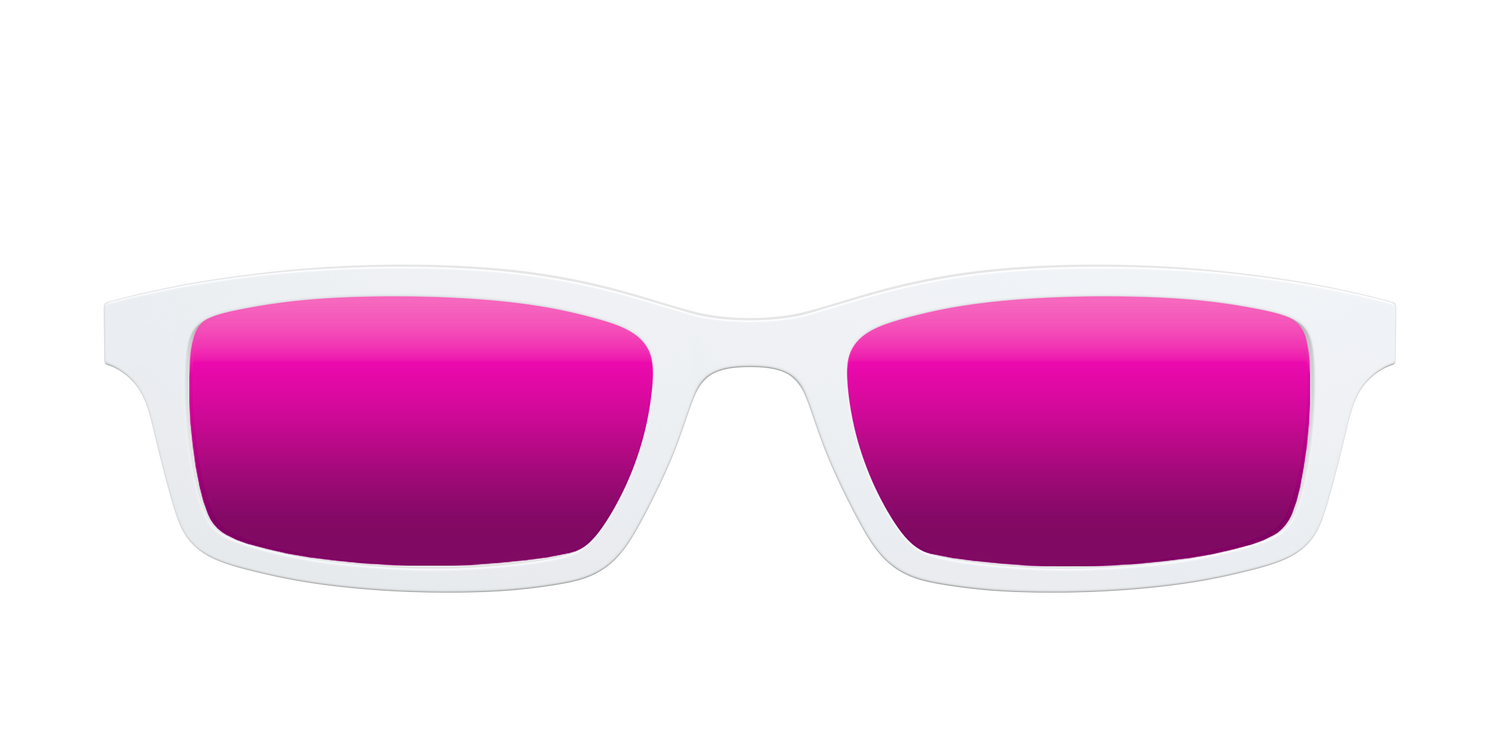 The Polarized White Sun Top - Front Top Image - Pair Eyewear