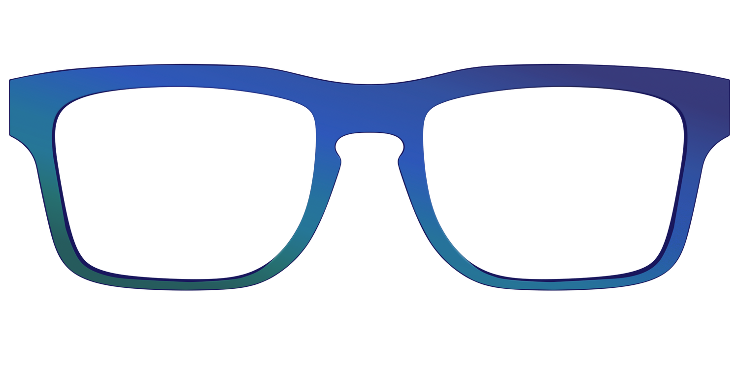 The Peacock Ombre - Front Top Image - Pair Eyewear
