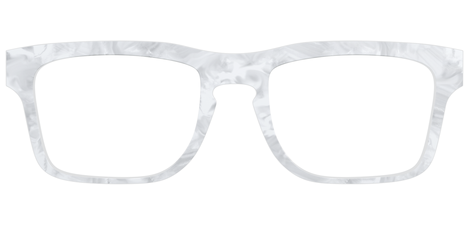 The White Pearlescent - Front Top Image - Pair Eyewear
