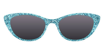 The Polarized Aquamarine Sparkle Sun Top - Front Top Thumbnail - Pair Eyewear