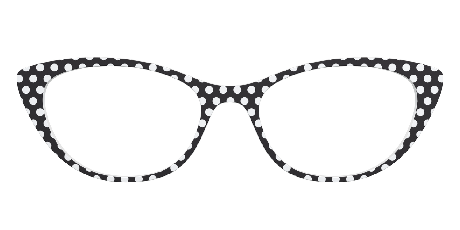 The Black Polka Dots - Front Top Image - Pair Eyewear