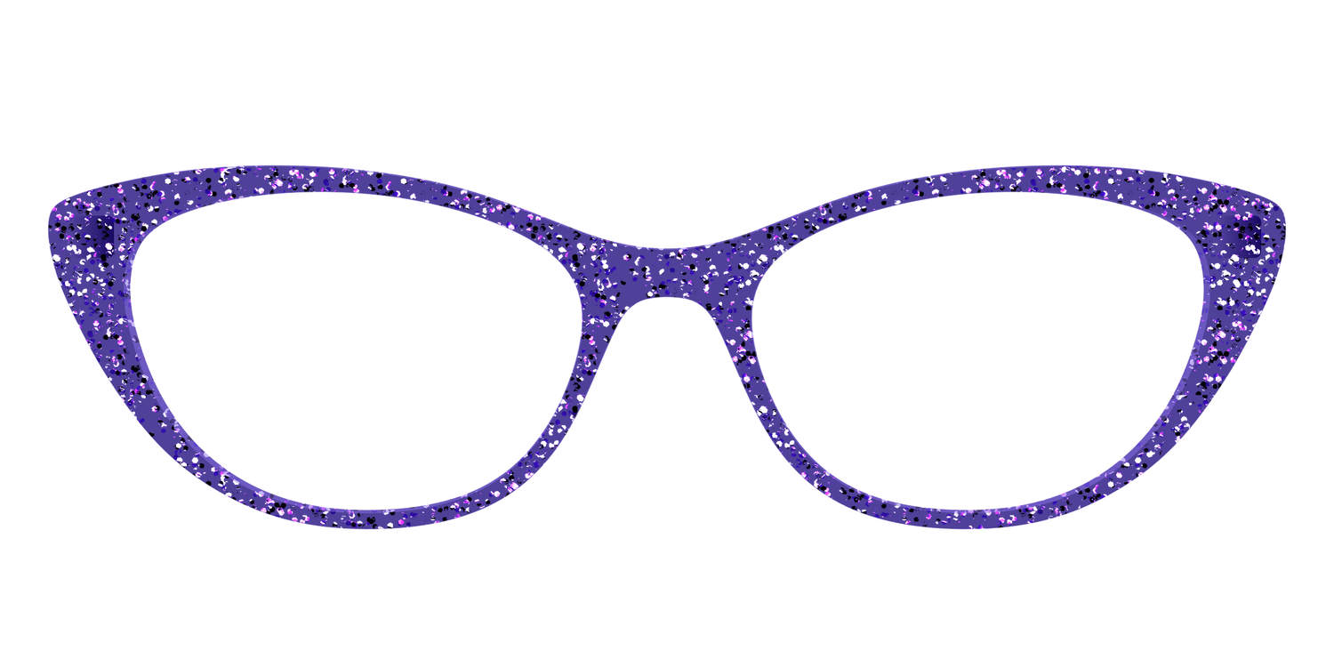 The Electric Purple Sparkle - Front Top Image - Pair Eyewear