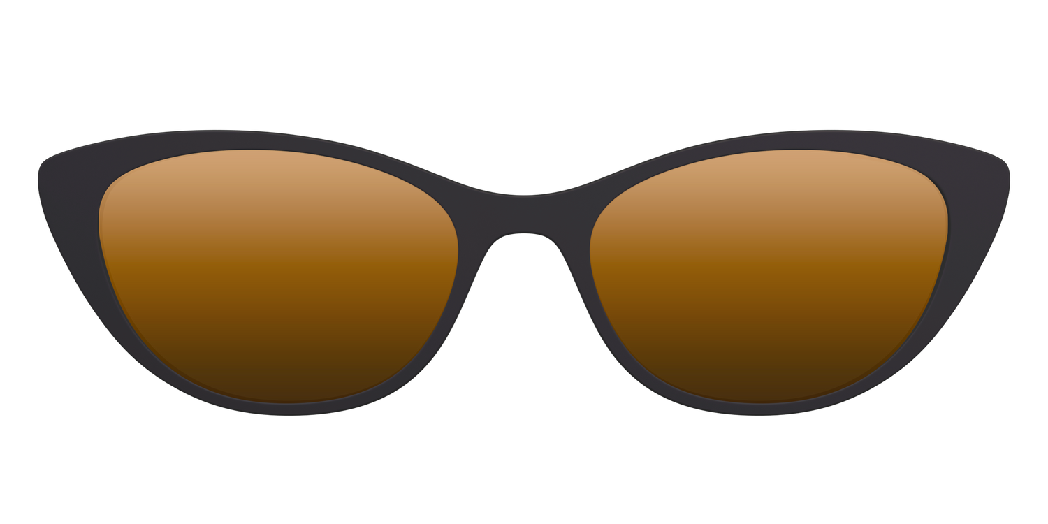The Polarized Gold Reflective Sun Top - Front Top Image - Pair Eyewear