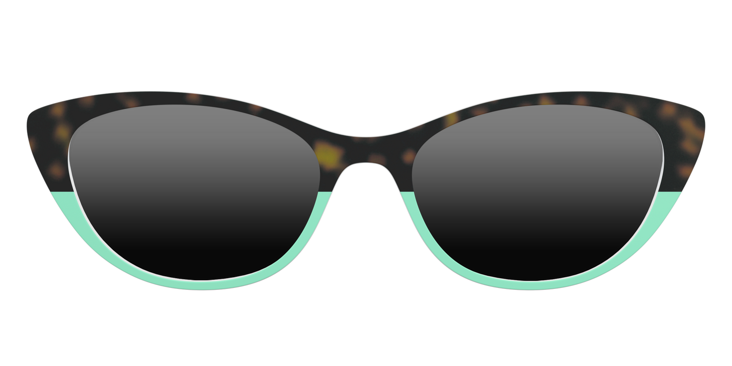 The Polarized Matcha Split Sun Top - Front Top Image - Pair Eyewear