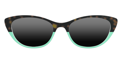 The Polarized Matcha Split Sun Top - Front Top Thumbnail - Pair Eyewear