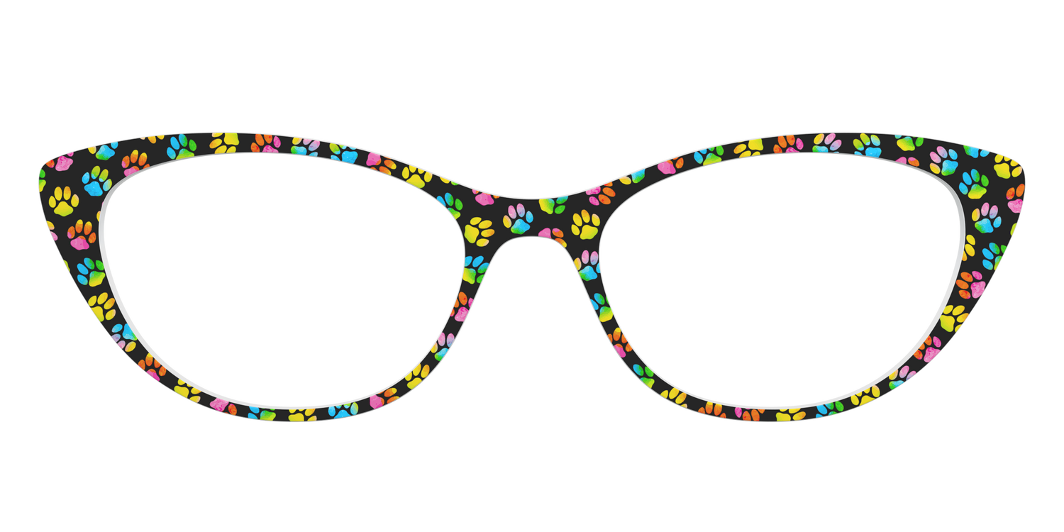 The Rainbow Paw Print - Front Top Image - Pair Eyewear