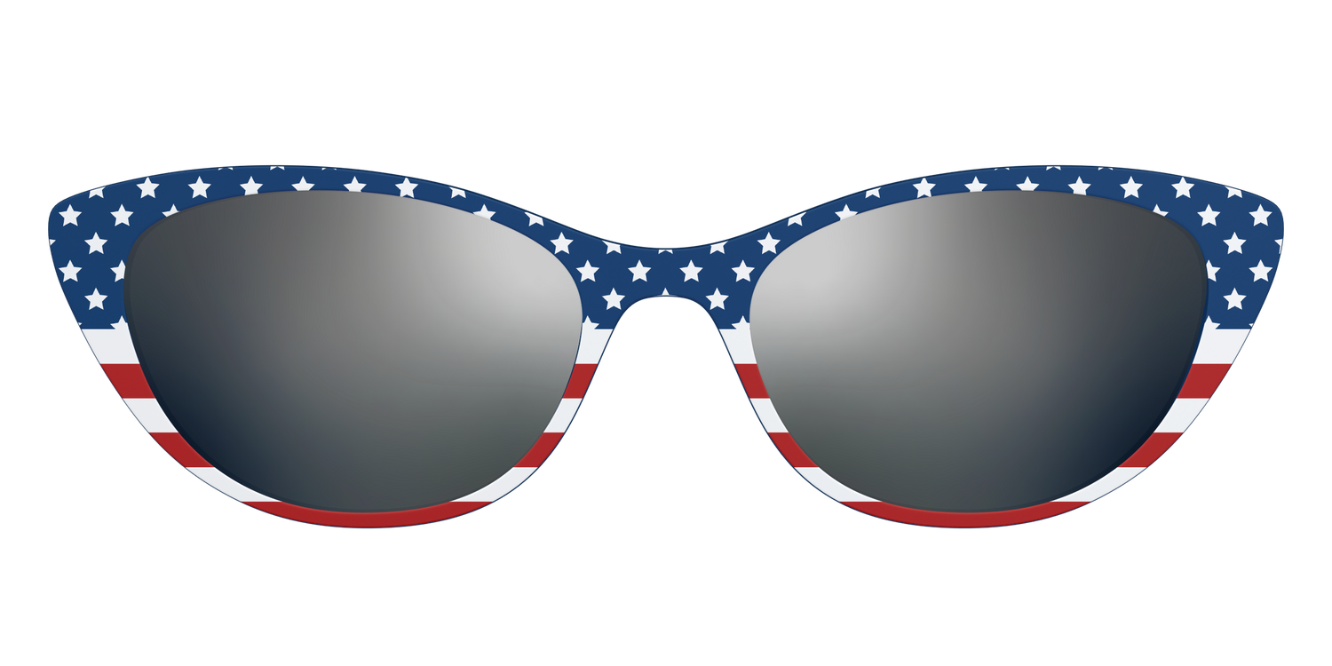 The Polarized Stars & Stripes Sun Top - Front Top Image - Pair Eyewear