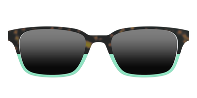 The Polarized Matcha Split Sun Top - Front Top Thumbnail - Pair Eyewear
