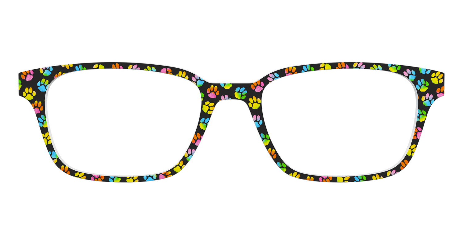 The Rainbow Paw Print - Front Top Image - Pair Eyewear