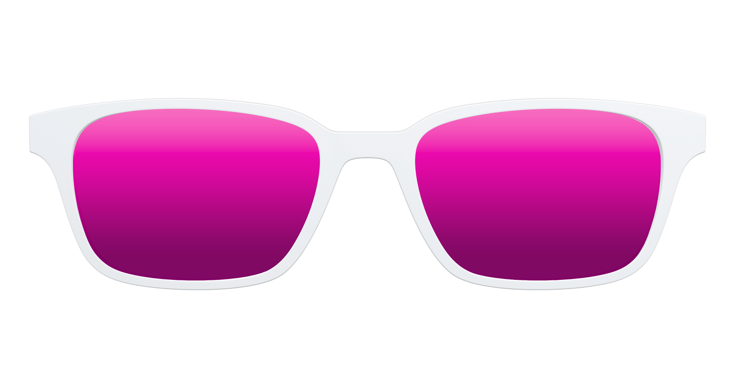 The Polarized White Sun Top - Front Top Image - Pair Eyewear