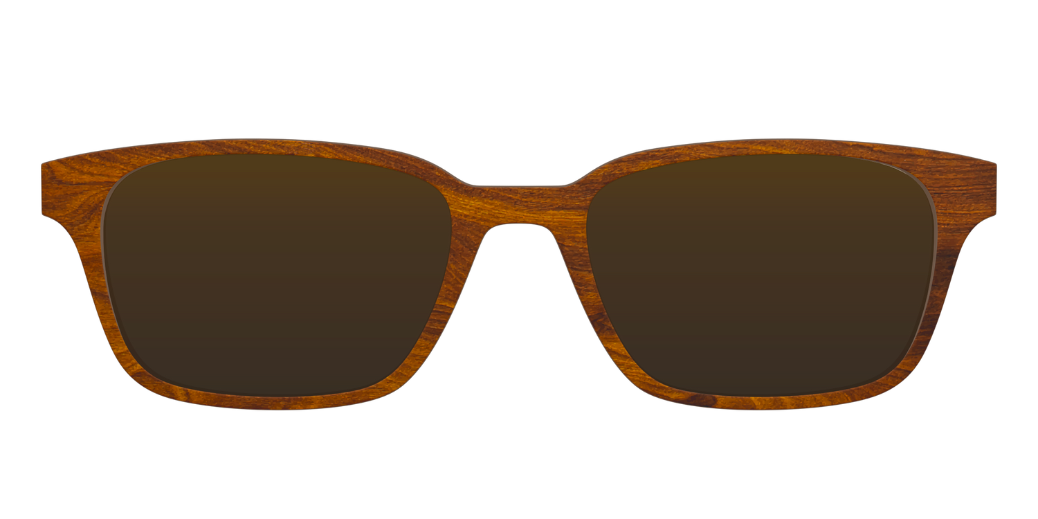 The Polarized Woodgrain Sun Top - Front Top Image - Pair Eyewear