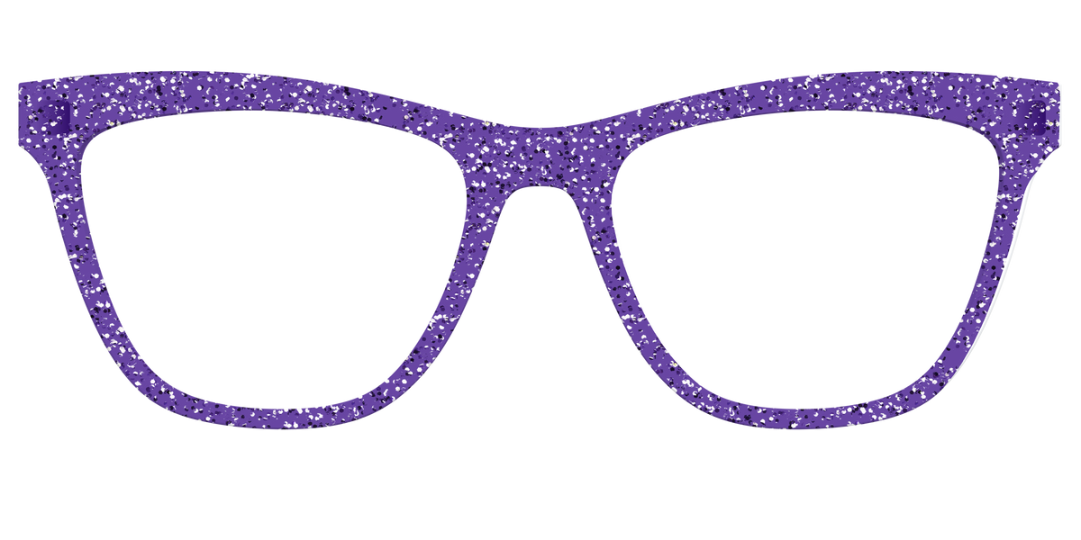 The Electric Purple Sparkle - Front Top Image - Pair Eyewear