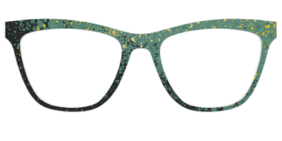 The Green Splatter - Front Top Thumbnail - Pair Eyewear