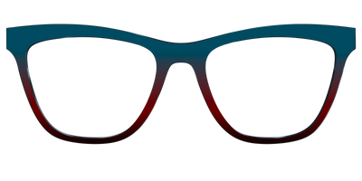 The Teal to Espresso Gradient - Front Top Thumbnail - Pair Eyewear