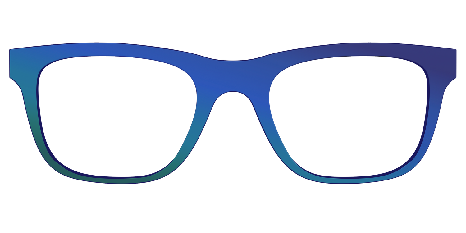 The Peacock Ombre - Front Top Image - Pair Eyewear