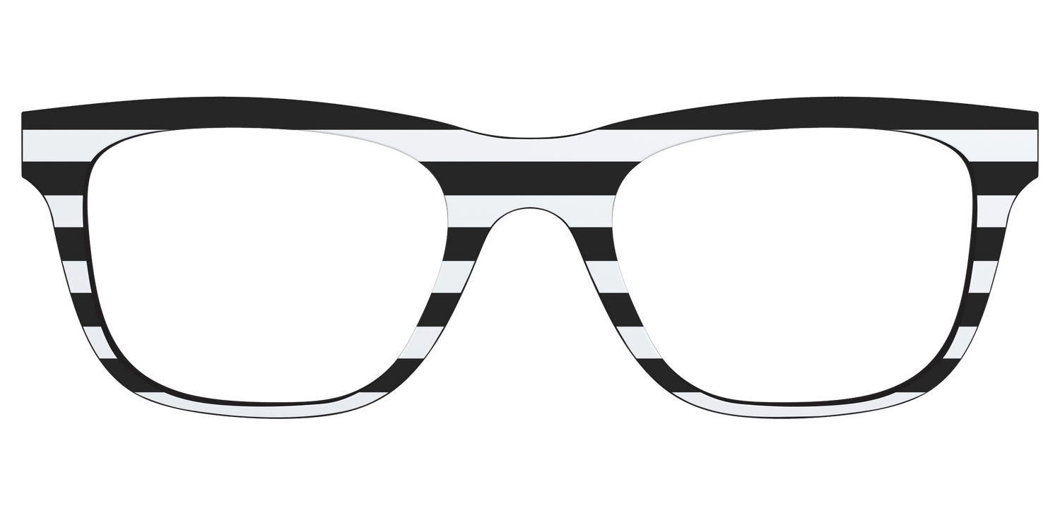 The Striped - Front Top Image - Pair Eyewear
