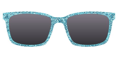 The Polarized Aquamarine Sparkle Sun Top - Kirby Top - Pair Eyewear
