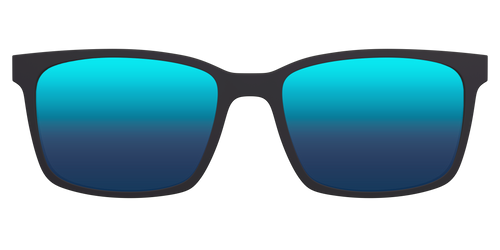 The Polarized Blue Reflective Sun Top - Kirby Top - Pair Eyewear