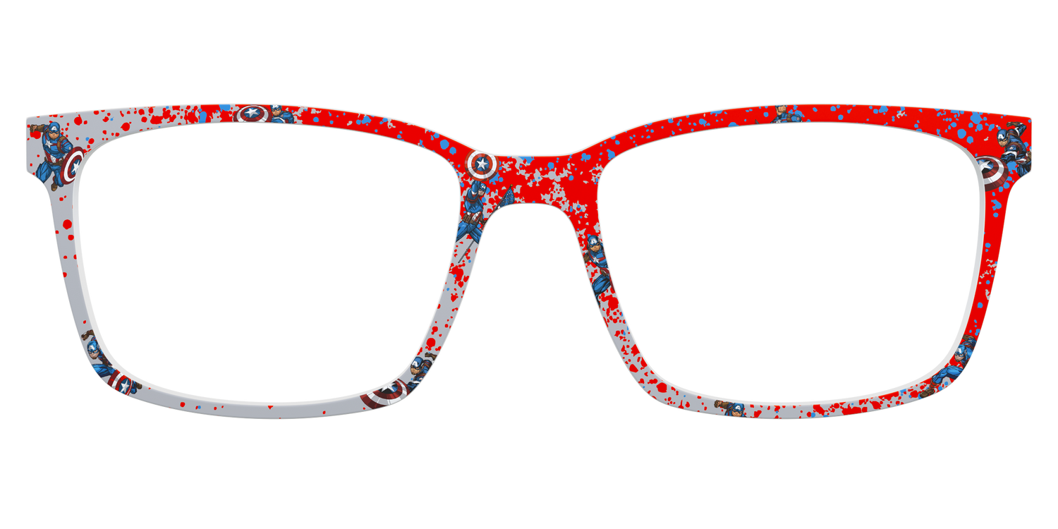 The Captain America Splatter - Lifestyle Kirby Top Image - Pair Eyewear