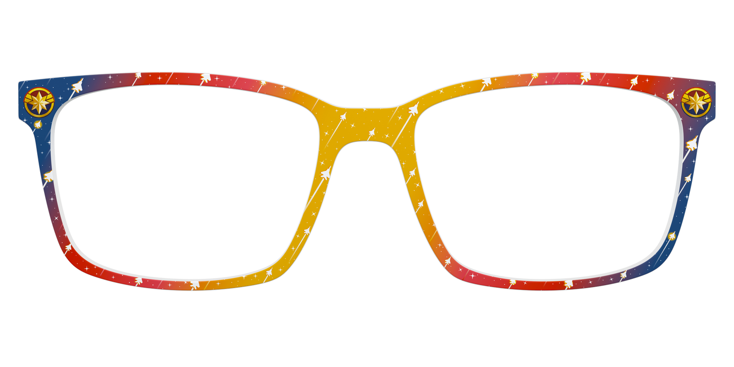 The Captain Marvel Suit - Lifestyle Kirby Top Image - Pair Eyewear
