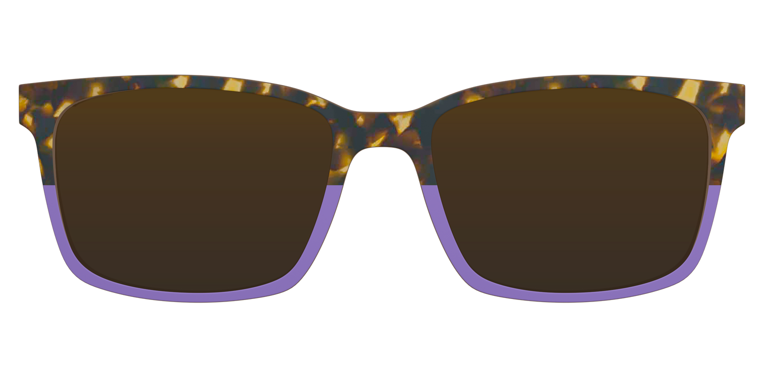 The Polarized Lavender Tortoise Split Sun Top - Lifestyle Kirby Top Image - Pair Eyewear