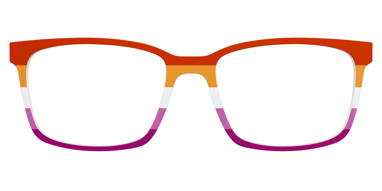 The Lesbian Flag - Lifestyle Kirby Top Image - Pair Eyewear