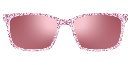 The Polarized Rose Gold Sparkle Sun Top - Kirby Top - Pair Eyewear