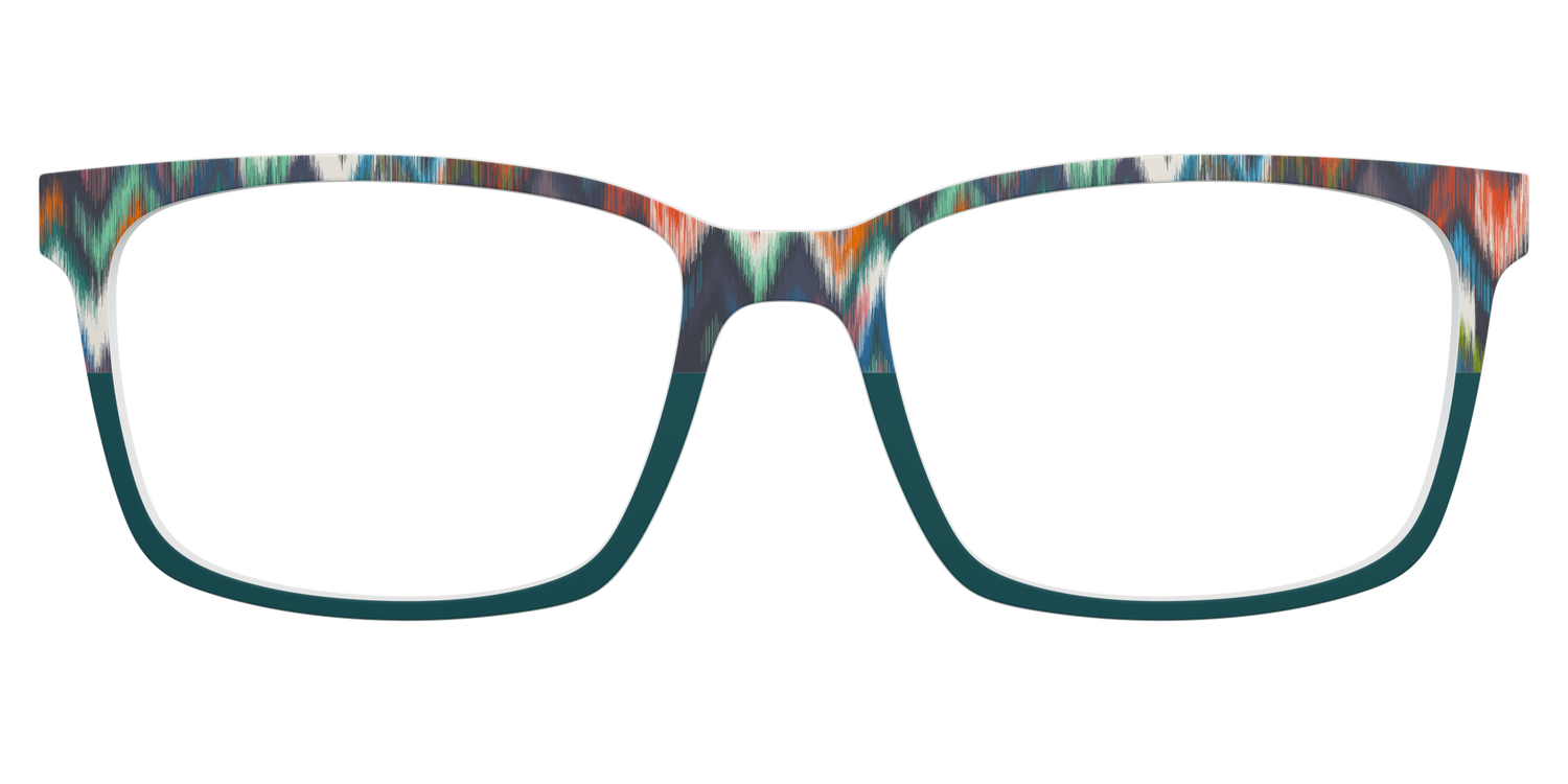 The Teal Ikat Split - Lifestyle Kirby Top Image - Pair Eyewear