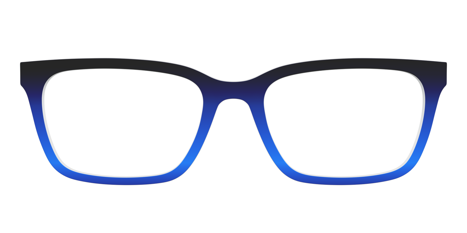 The Black to Blueberry Gradient - Front Top Image - Pair Eyewear