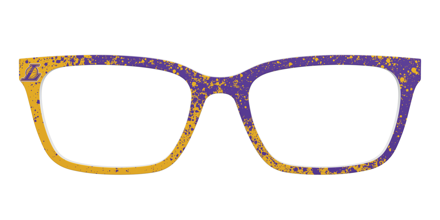 Lakers Splatter - Front Top Image - Pair Eyewear