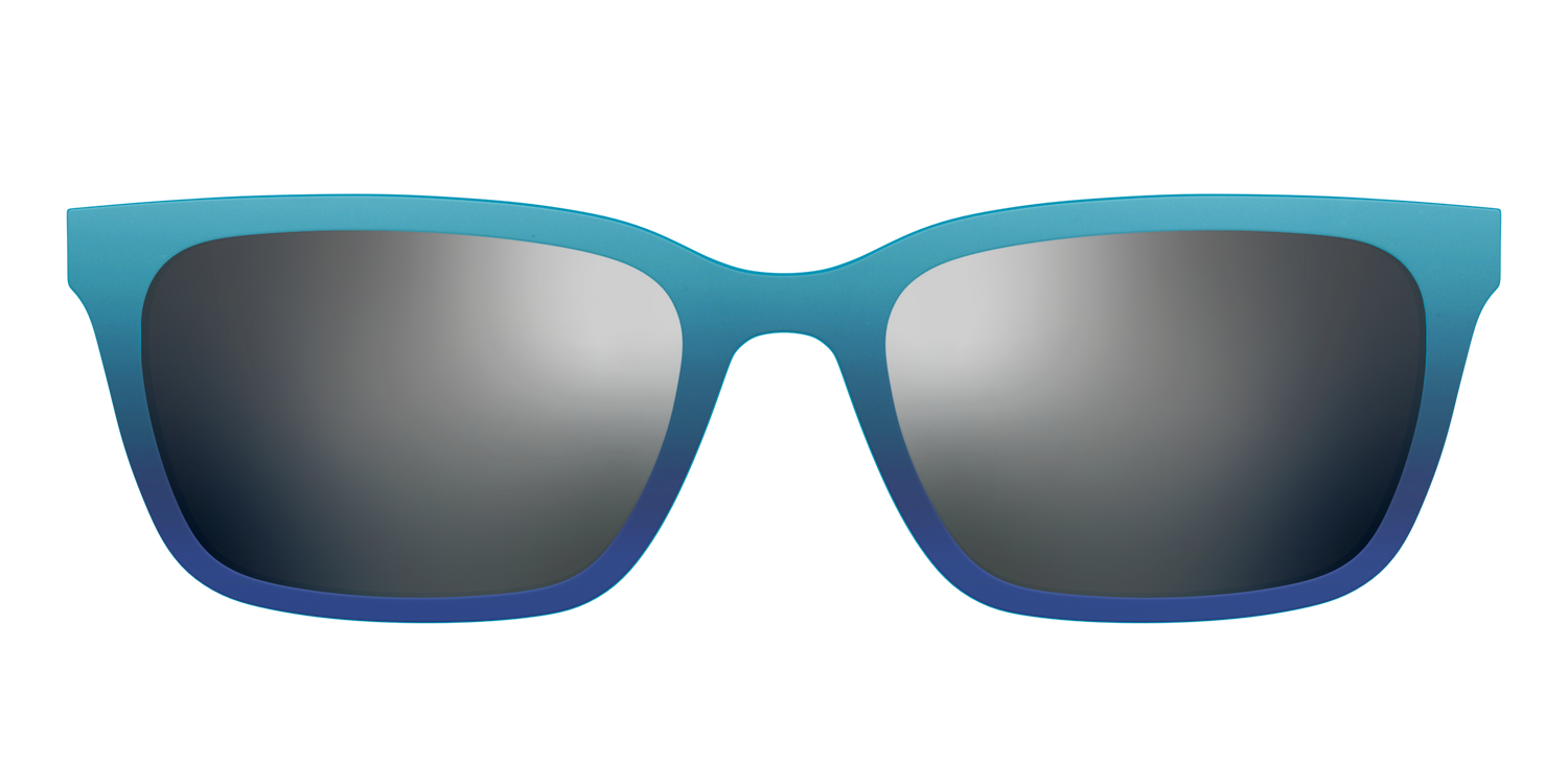 The Polarized Ocean Blue Sun Top - Front Top Image - Pair Eyewear
