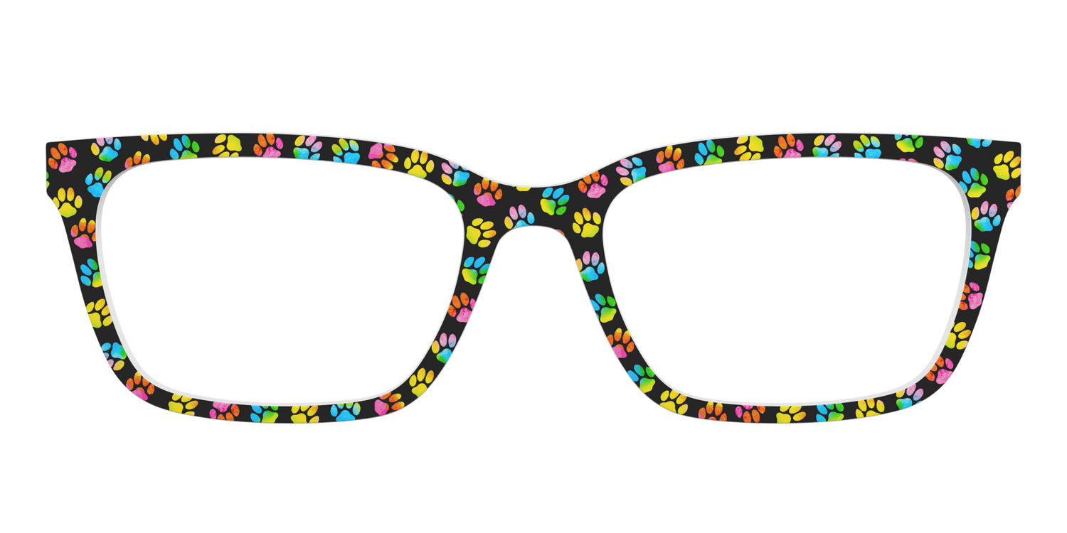 The Rainbow Paw Print - Front Top Image - Pair Eyewear