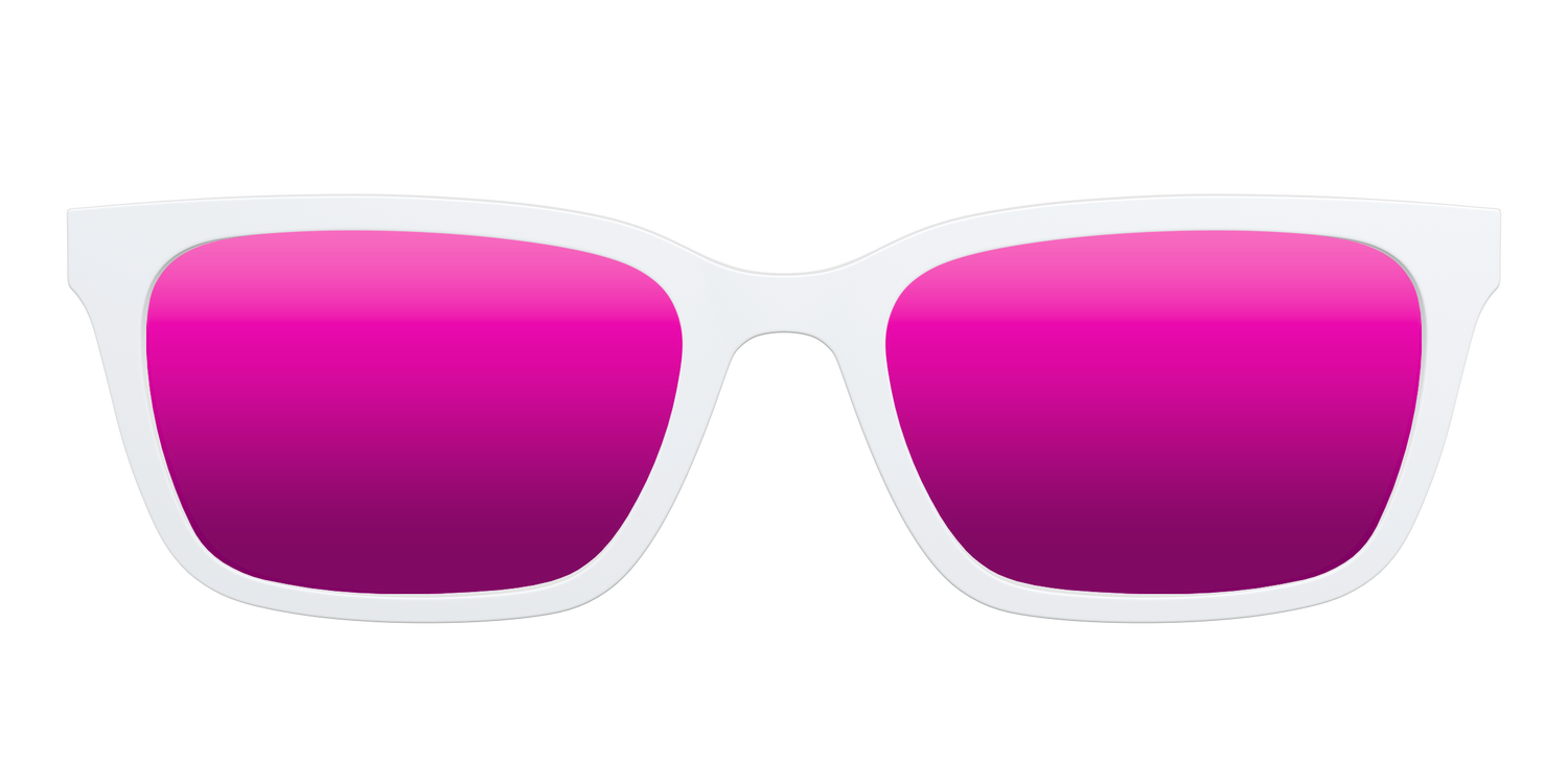 The Polarized White Sun Top - Front Top Image - Pair Eyewear