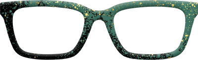 The Green Splatter - Front Top Thumbnail - Pair Eyewear