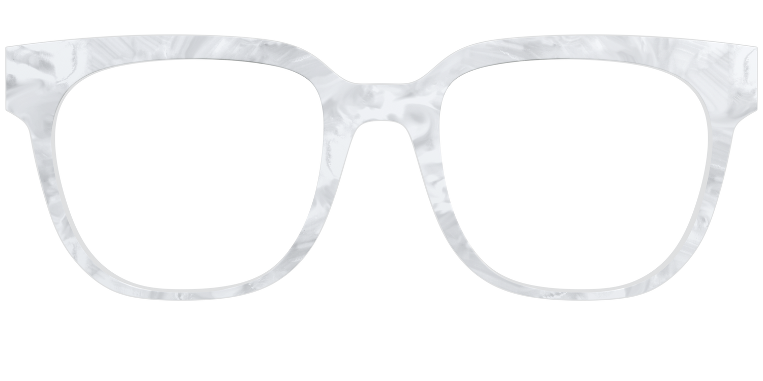 The White Pearlescent - Front Top Image - Pair Eyewear