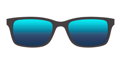 The Polarized Blue Reflective Sun Top - Front Top Thumbnail - Pair Eyewear