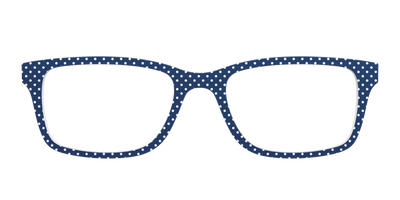 The Navy Pin Dot - Front Top Thumbnail - Pair Eyewear