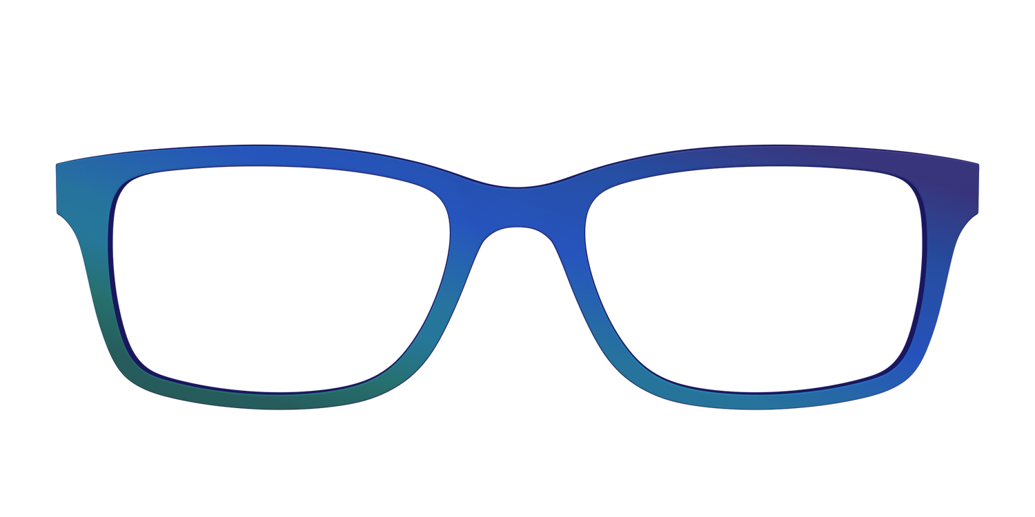 The Peacock Ombre - Front Top Image - Pair Eyewear