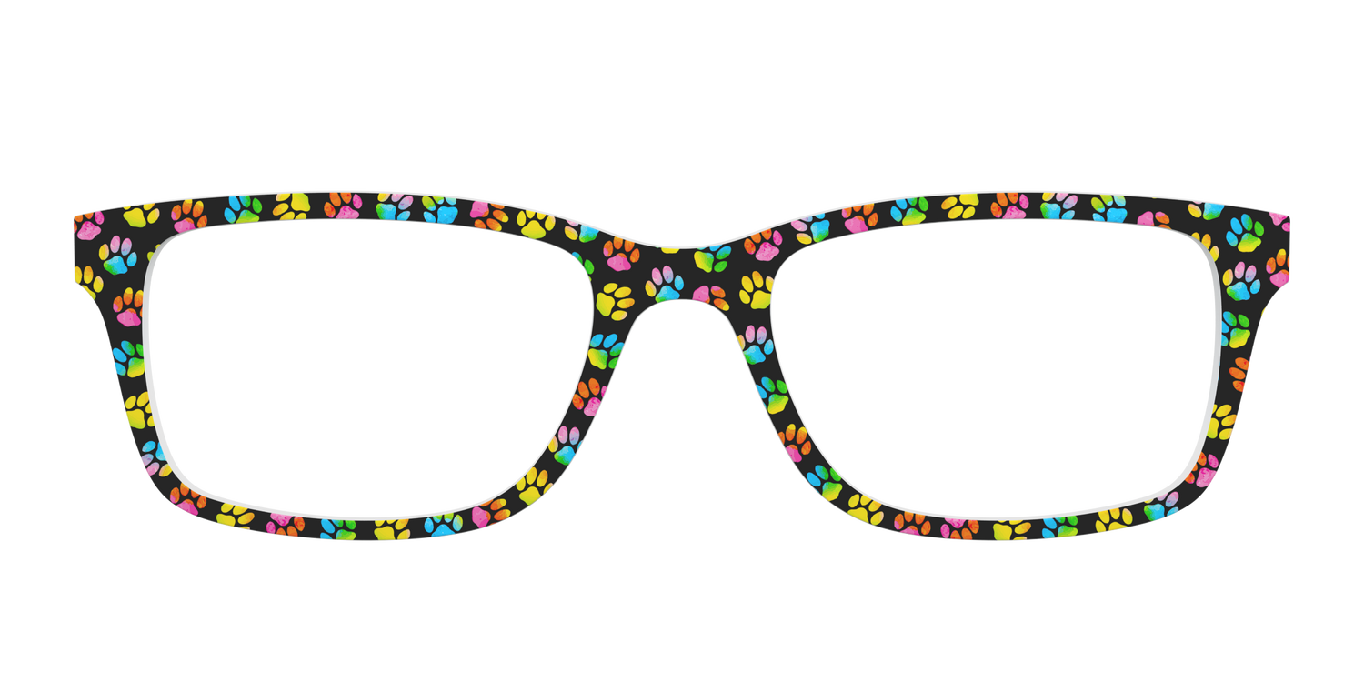 The Rainbow Paw Print - Front Top Image - Pair Eyewear