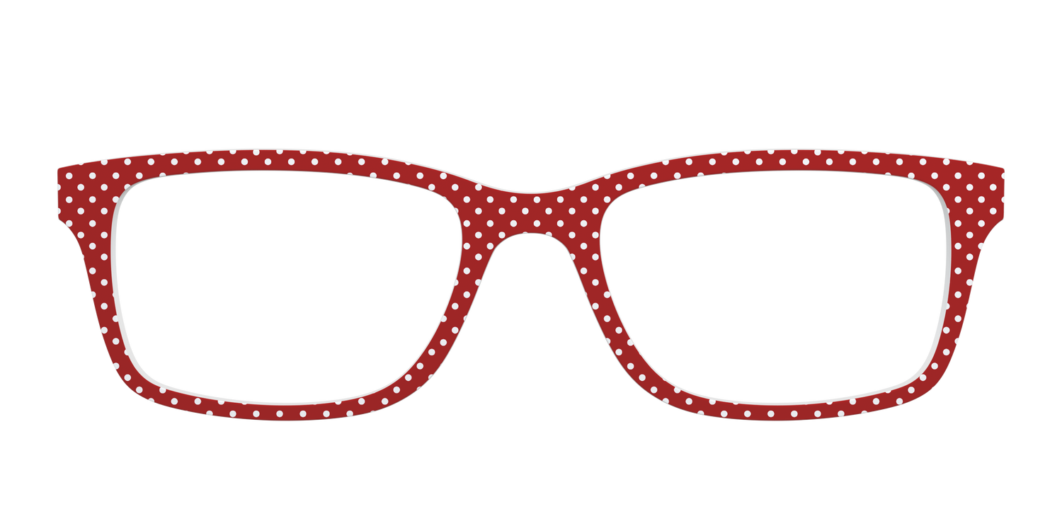 The Ruby Pin Dot - Front Top Image - Pair Eyewear