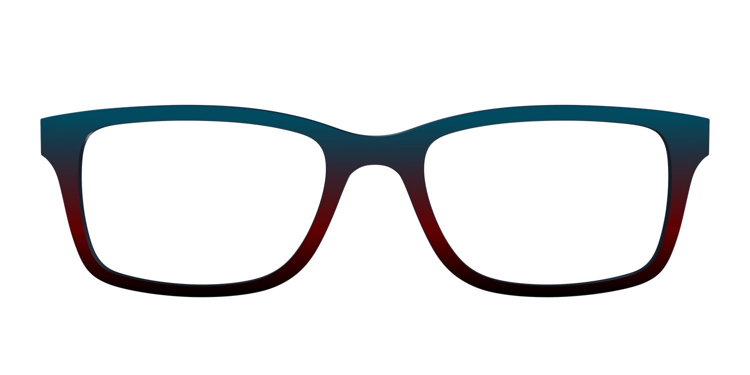 The Teal to Espresso Gradient - Front Top Image - Pair Eyewear