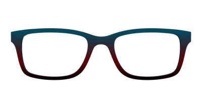 The Teal to Espresso Gradient - Front Top Thumbnail - Pair Eyewear
