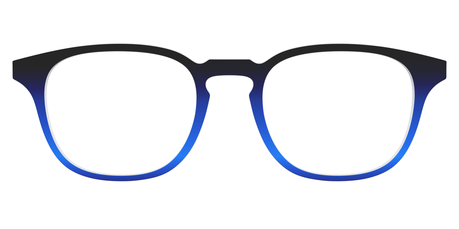 The Black to Blueberry Gradient - Front Top Image - Pair Eyewear
