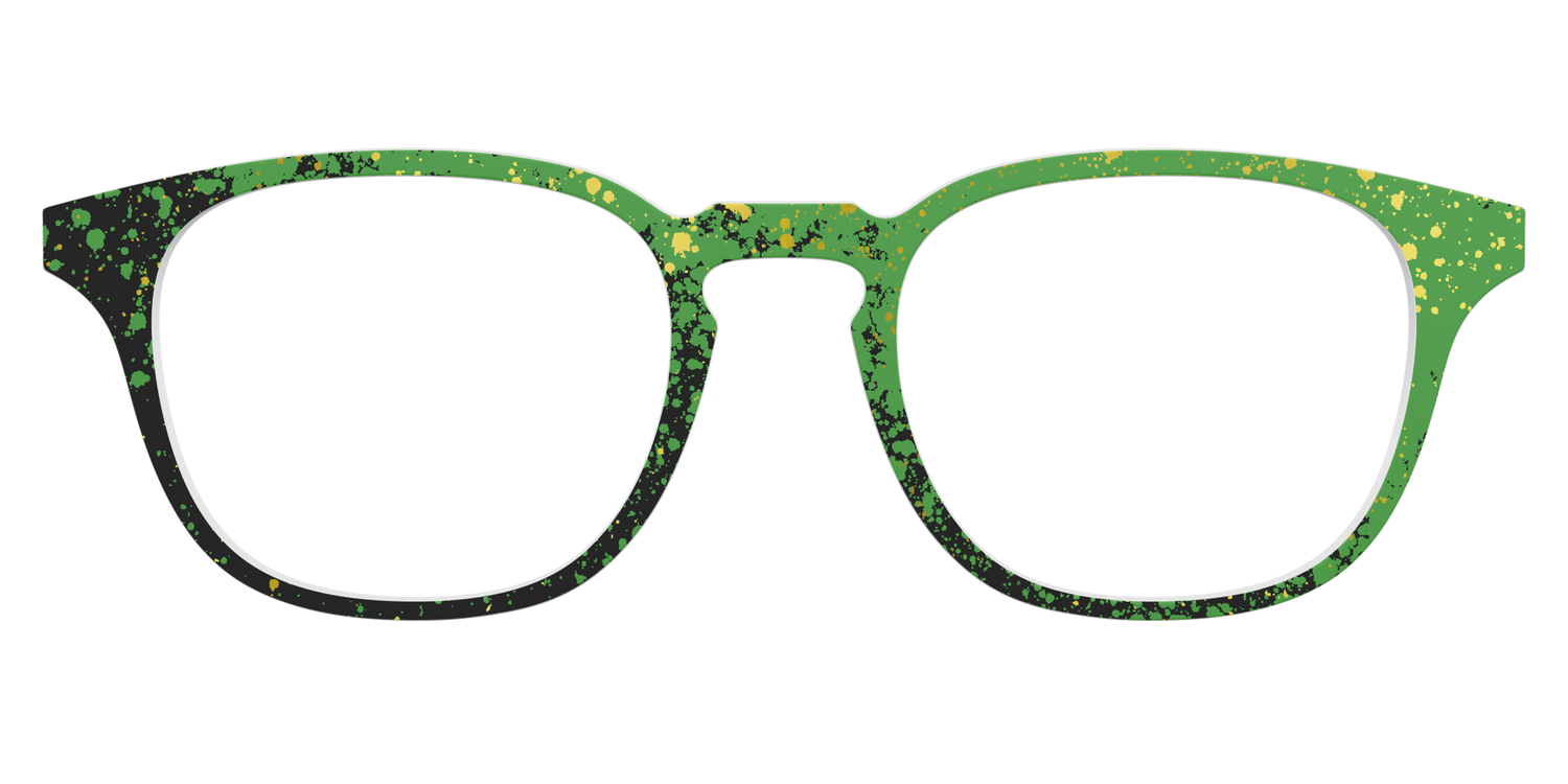 The Green Splatter - Front Top Image - Pair Eyewear