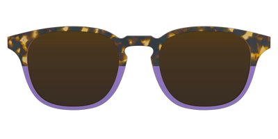 The Polarized Lavender Tortoise Split Sun Top - Front Top Thumbnail - Pair Eyewear