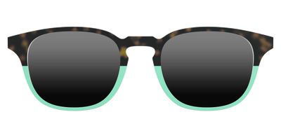 The Polarized Matcha Split Sun Top - Front Top Thumbnail - Pair Eyewear